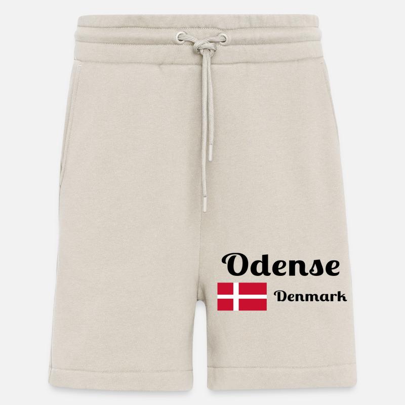Odense, Danemark - Imprimés élégants - Short bio décontracté fabriqué en UE - WARM CLAY