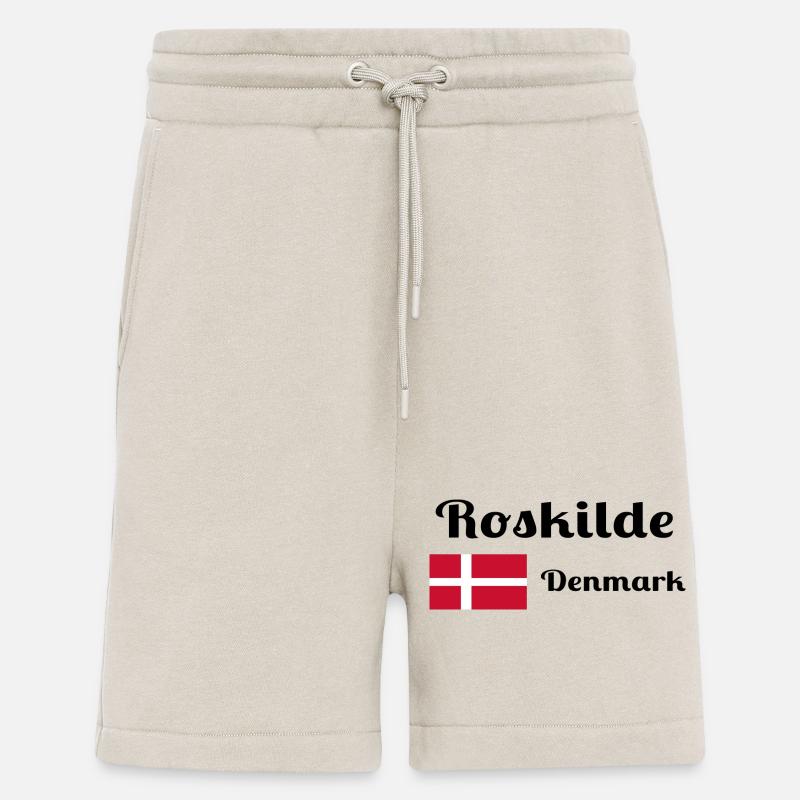 Roskilde Danemark - Imprimés élégants - Short bio décontracté fabriqué en UE - WARM CLAY