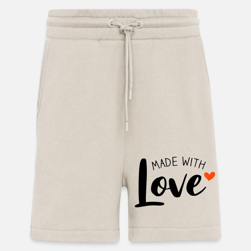Made With Love zweifarbig - Shorts - made by SPREAD - WARM CLAY