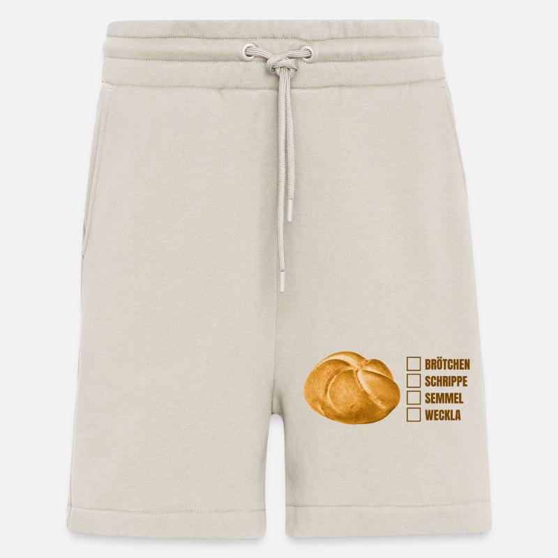 Brötchen oder Semmel? – Lustiges Dialekt-Design - Shorts - made by SPREAD - WARM CLAY