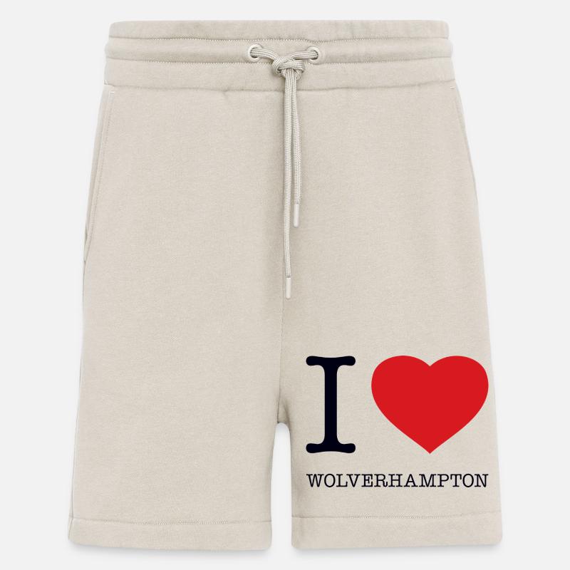 I LOVE WOLVERHAMPTON - Shorts - made by SPREAD - WARM CLAY