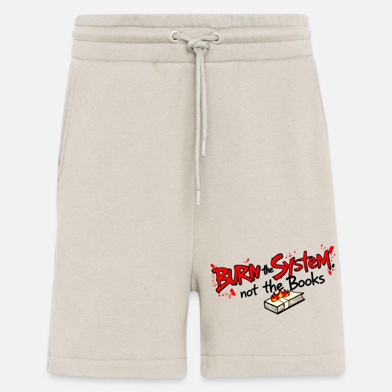 Burn the system - Shorts - made by SPREAD - WARM CLAY