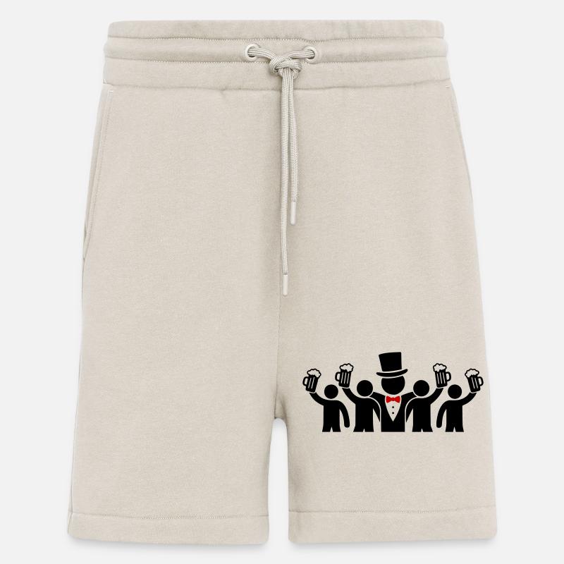 Bräutigam Crew Junggesellen - Shorts - made by SPREAD - WARM CLAY