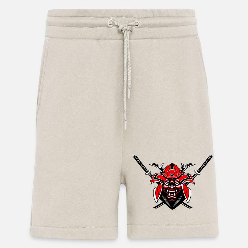 Menpō & Schwerter – Rot Schwarz Design - Shorts - made by SPREAD - WARM CLAY