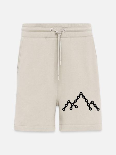 Fahrradkette mit Bergsilhouette - Shorts - made by SPREAD - WARM CLAY