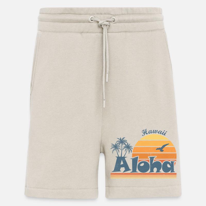 Hawaiian Sunset Aloha Design - Shorts - made by SPREAD - WARM CLAY