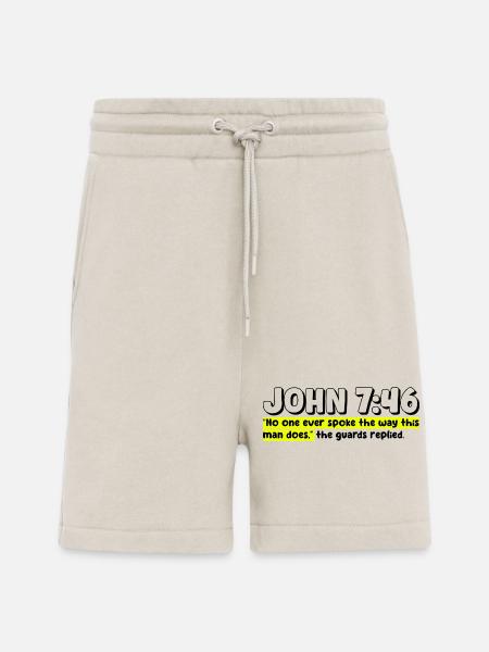 John 7:46 | Bible Quote - Shorts - made by SPREAD - WARM CLAY