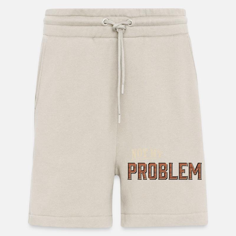Humorous Not My Problem Design - Shorts - made by SPREAD - WARM CLAY