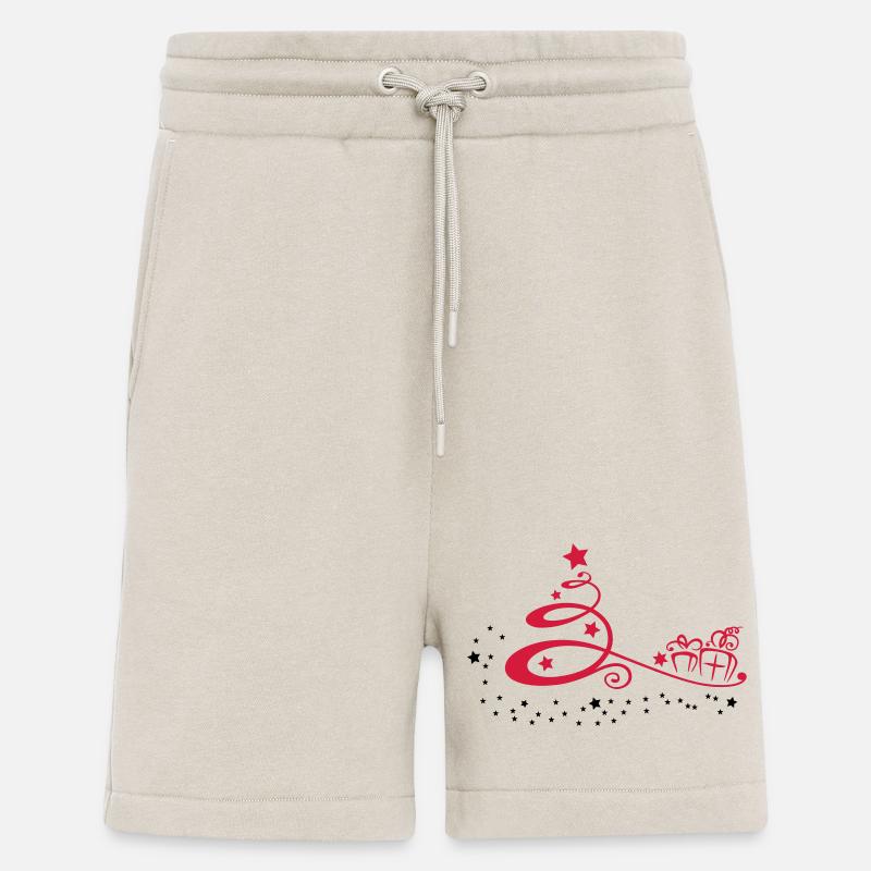 Weihnachtsbaum mit Sternen und Geschenken - Shorts - made by SPREAD - WARM CLAY