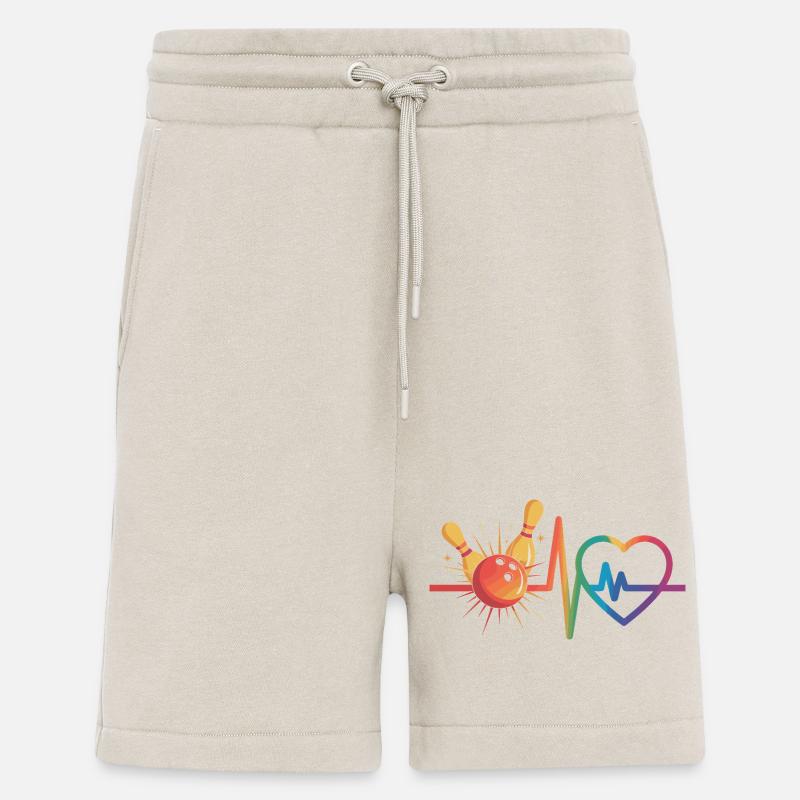 Bowling und Herz - Shorts - made by SPREAD - WARM CLAY