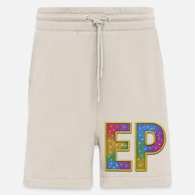 EP | Galactic Glitter Initial Lettering - Shorts - made by SPREAD - WARM CLAY