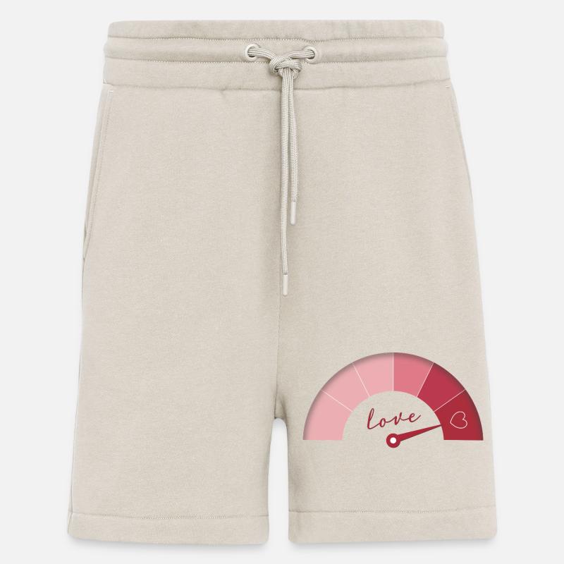 Love Meter – Édition Saint-Valentin - Short bio décontracté fabriqué en UE - WARM CLAY