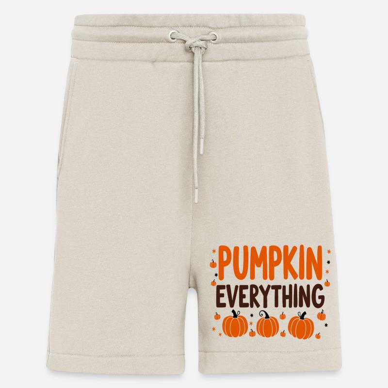 Pumpkin Everything Fall October - Shorts - made by SPREAD - WARM CLAY