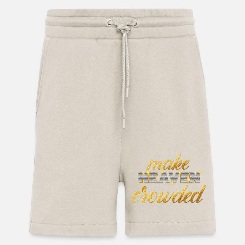 Make Heaven Crowded Glaube Design - Shorts - made by SPREAD - WARM CLAY