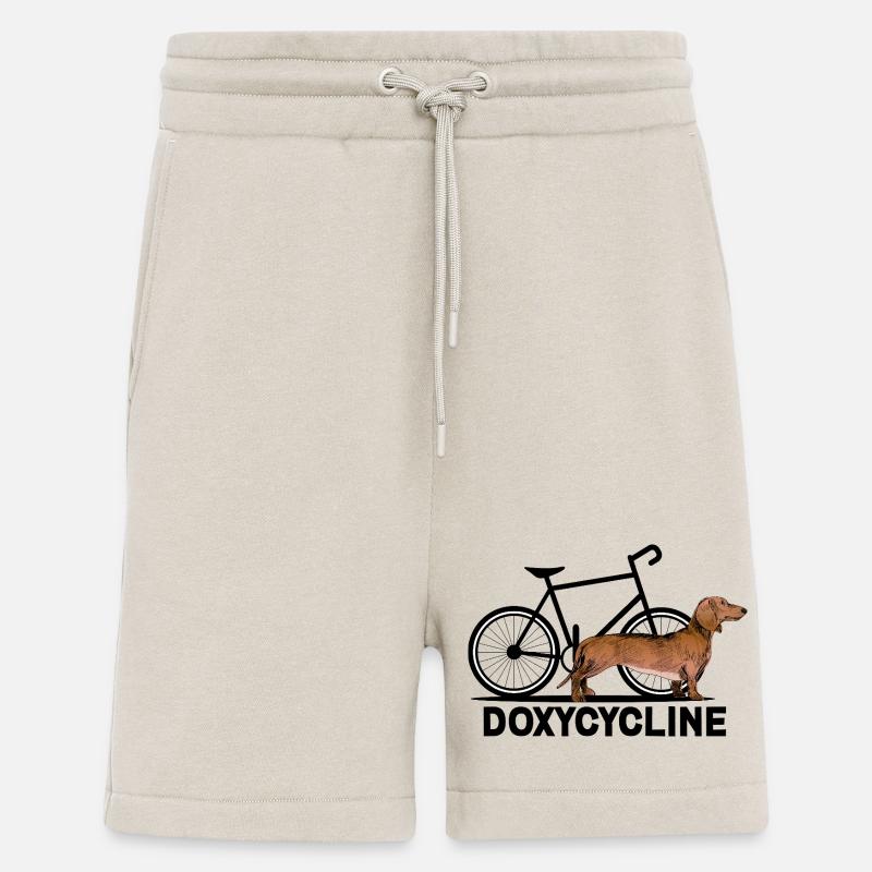 Doxycycline grappige Teckel Cyclus - Short bio décontracté fabriqué en UE - WARM CLAY
