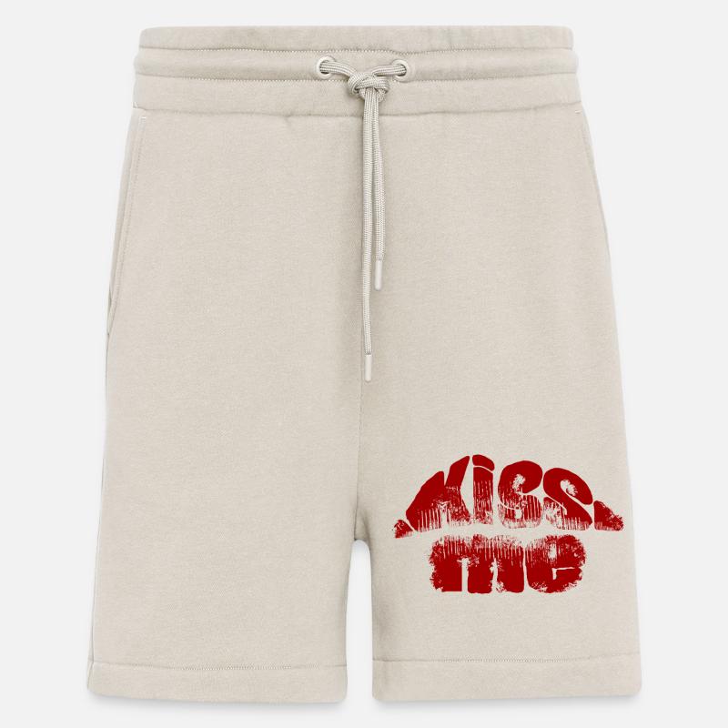 Kiss Me Graffiti Red - Shorts - made by SPREAD - WARM CLAY