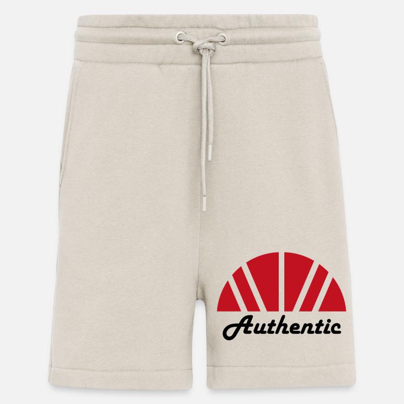 Authentic Abstract Red Ray Dawn - Shorts - made by SPREAD - WARM CLAY