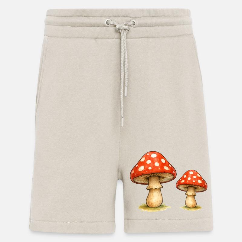 Red Toadstool Duo - Shorts - made by SPREAD - WARM CLAY