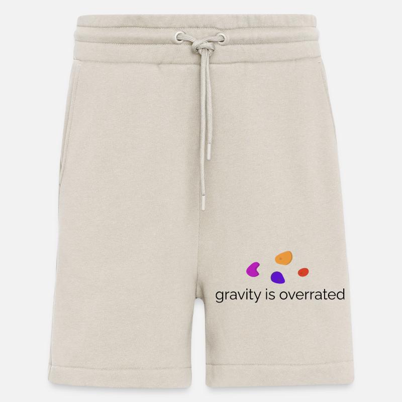 Gravity is overrated - Bouldern Design - Shorts - made by SPREAD - WARM CLAY