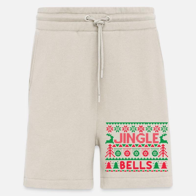 Hässlicher Pullover – Jingle Bells Strickmuster - Shorts - made by SPREAD - WARM CLAY
