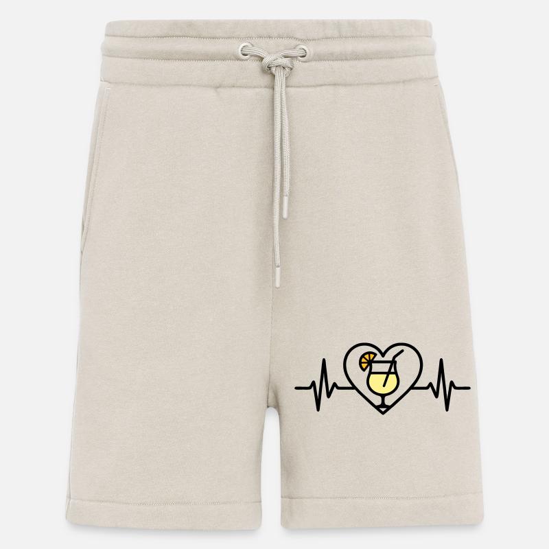 Piña Colada Herz Cocktail Tropisch - Shorts - made by SPREAD - WARM CLAY