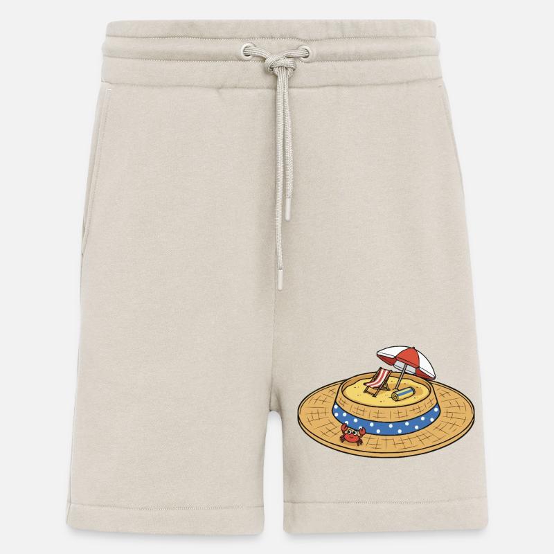 Strohhut Strand Insel - Shorts - made by SPREAD - WARM CLAY