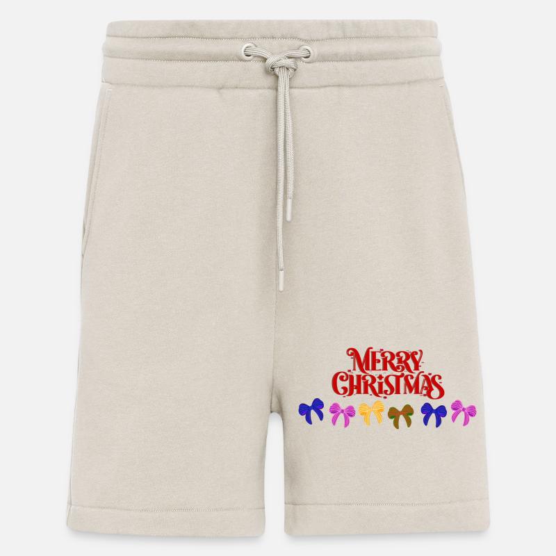 Défilé d’arcs de joyeux Noël - Short bio décontracté fabriqué en UE - WARM CLAY