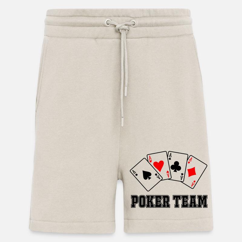 Équipe de poker - Short bio décontracté fabriqué en UE - WARM CLAY