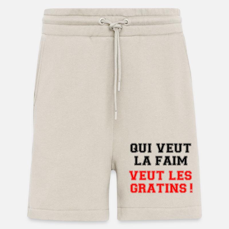 Wer Hunger will, will das Gratin. - Shorts - made by SPREAD - WARM CLAY