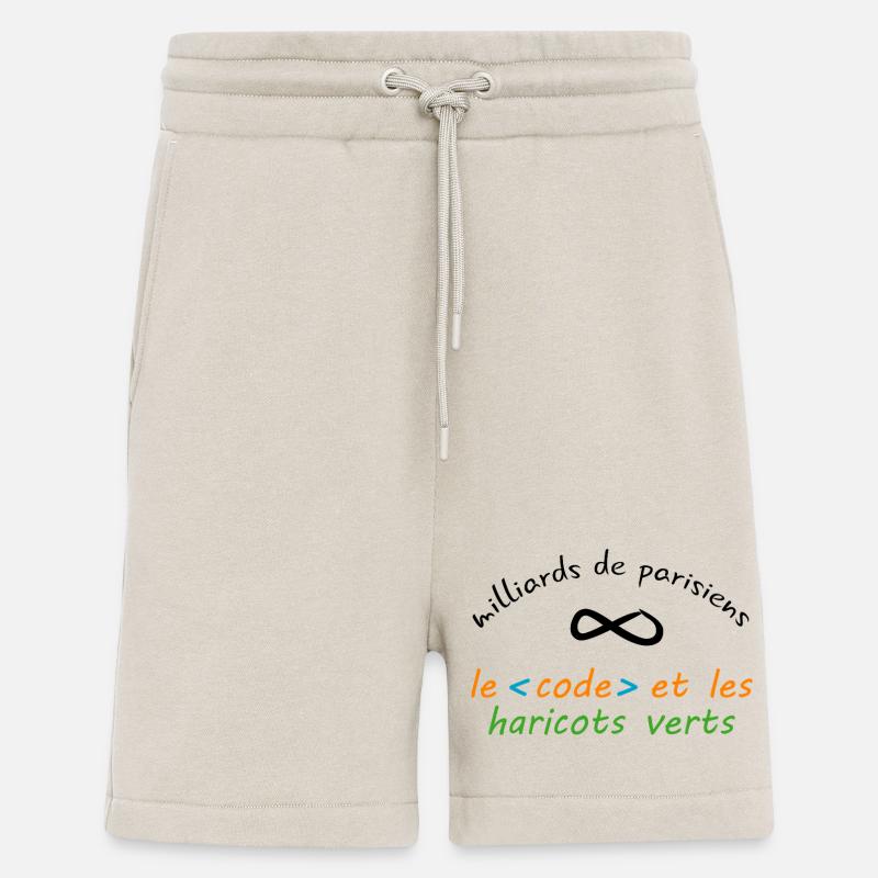 8_milliards_de_parisiens_le_code_et_les_haricot - Shorts - made by SPREAD - WARM CLAY