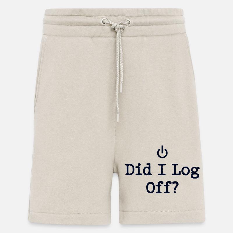 Did I Log Off? Abgemeldet Power-Symbol - Shorts - made by SPREAD - WARM CLAY