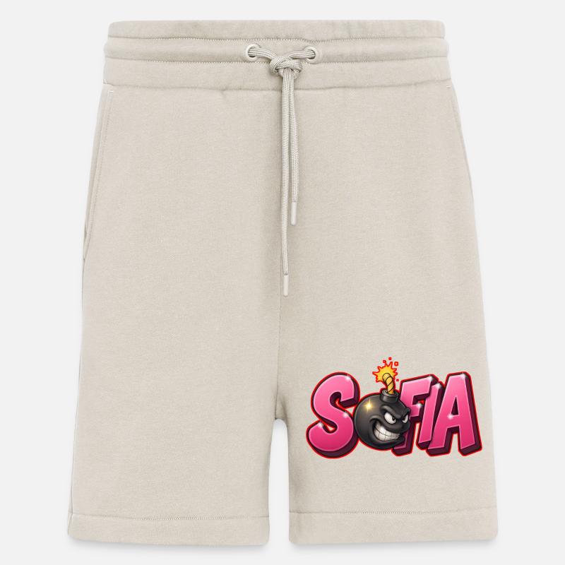 Sofia Graffiti Name Bomb Graffité 3D - Shorts - made by SPREAD - WARM CLAY