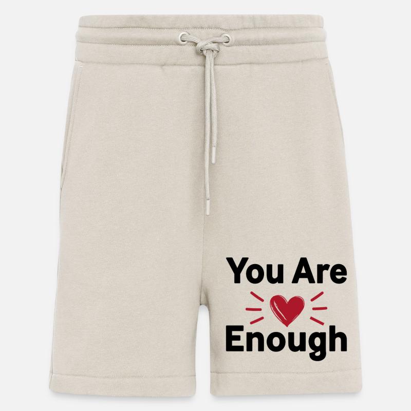 You Are Enough Selbstliebe Statement - Shorts - made by SPREAD - WARM CLAY