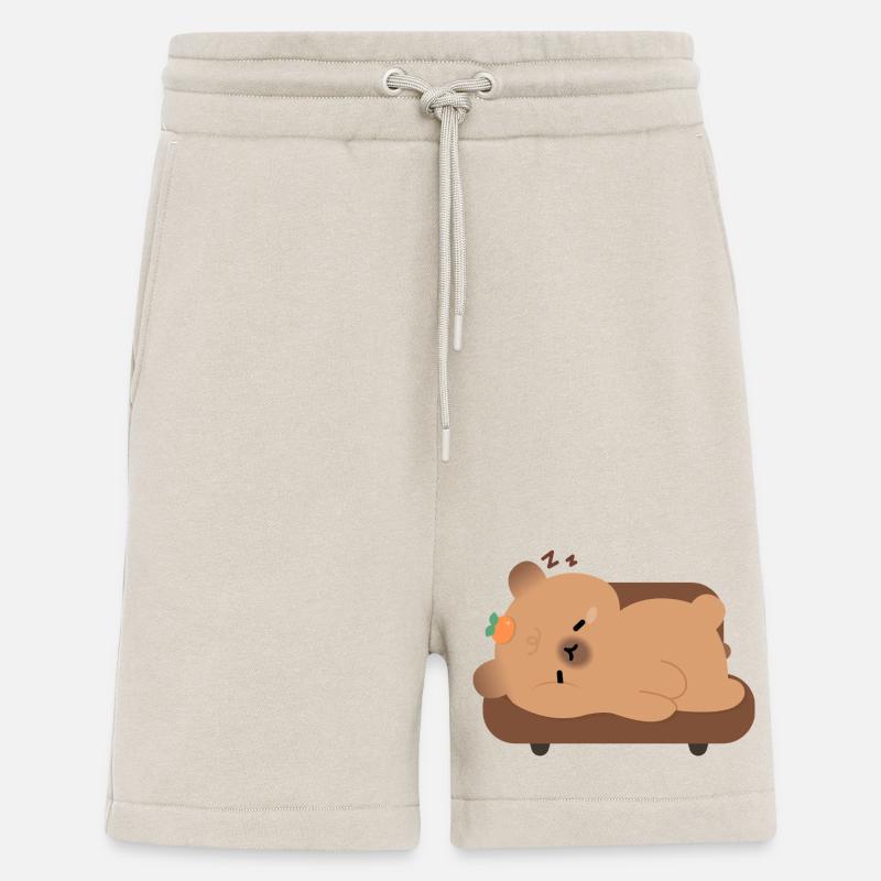 Schläfrige Müde Capybara - Shorts - made by SPREAD - WARM CLAY