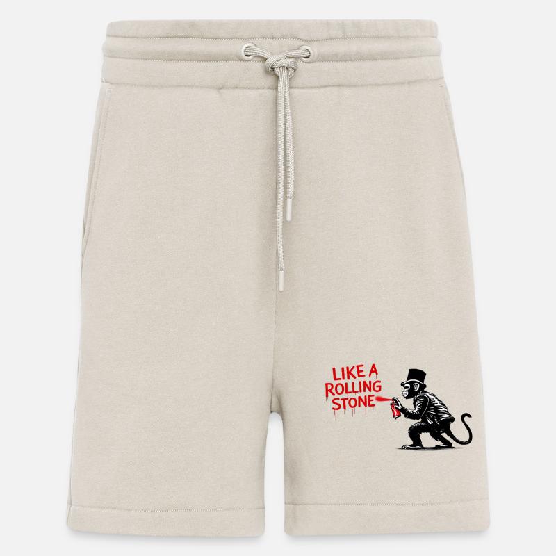 Like a Rolling Stone Monkey - Shorts - made by SPREAD - WARM CLAY