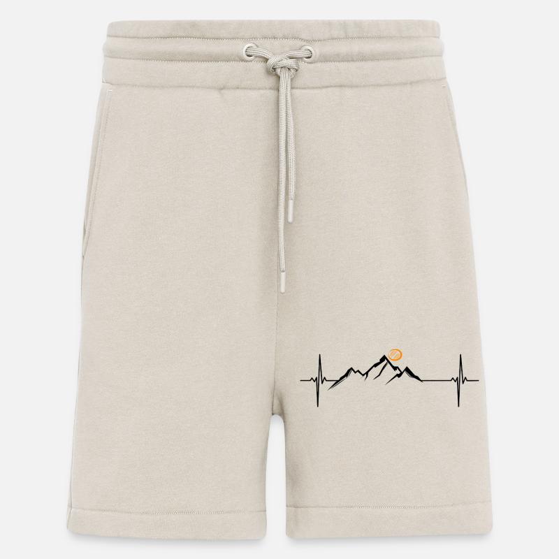 Mountains Mountain Heartbeat Gift Nature Conservation - Shorts - made by SPREAD - WARM CLAY