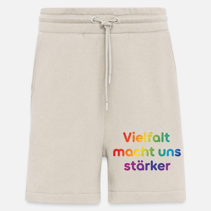 Diversity makes us stronger - Shorts - made by SPREAD - WARM CLAY
