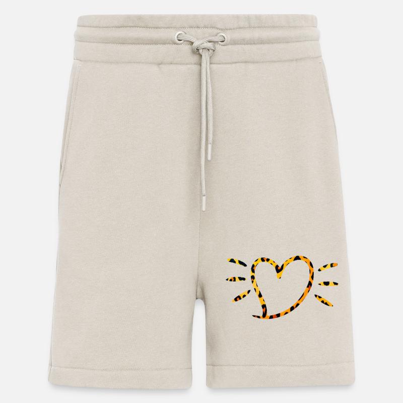 Leopard Herz mit Sonnenstrahlen - Shorts - made by SPREAD - WARM CLAY