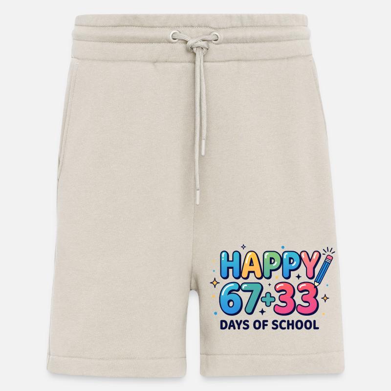 Happy 100 Days School Mathematik-Gleichung - Shorts - made by SPREAD - WARM CLAY
