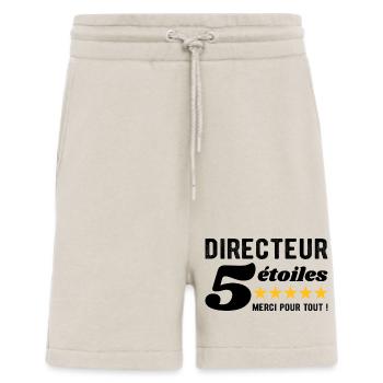 Cadeau Directeur 5 Étoiles - Merci pour tout ! - Short bio décontracté fabriqué en UE - WARM CLAY - Devant