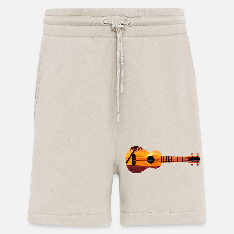 Hawaiian Ukulele Uke Beach Sunset - Shorts - made by SPREAD - WARM CLAY