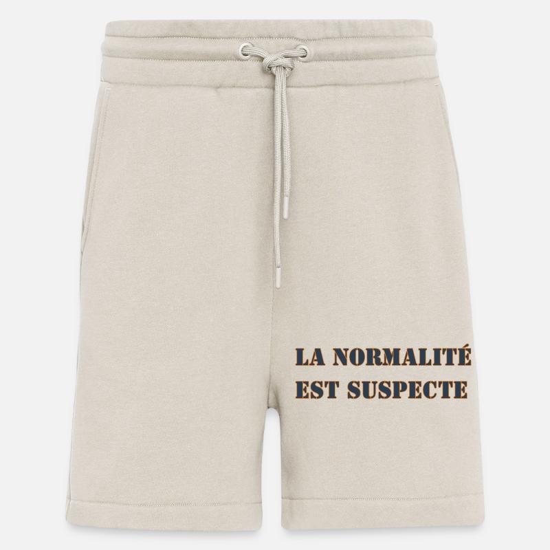 LA NORMALITÉ EST SUSPECTE - Short bio décontracté fabriqué en UE - WARM CLAY