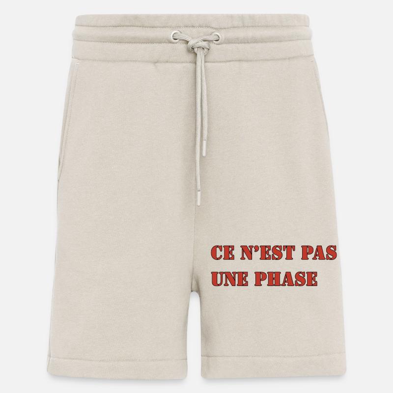 CE N’EST PAS UNE PHASE - Short bio décontracté fabriqué en UE - WARM CLAY