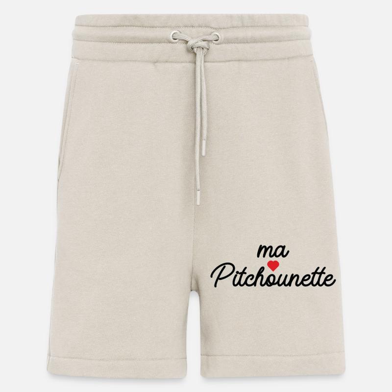 Ma Pitchounette Cœur Doux Script - Short bio décontracté fabriqué en UE - WARM CLAY