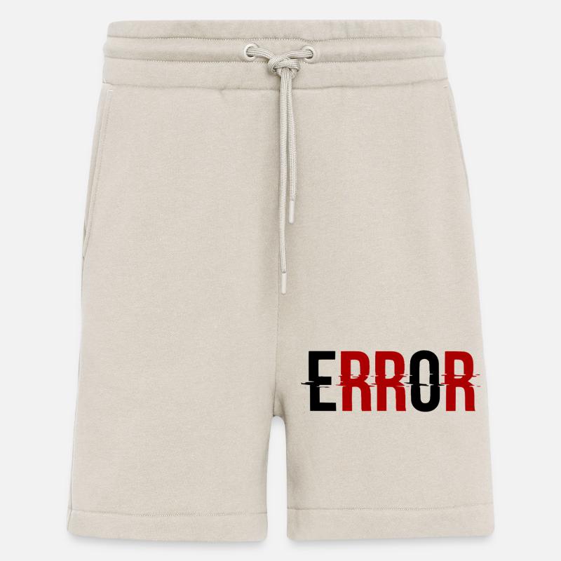Error Glitch-Design Error Message - Shorts - made by SPREAD - WARM CLAY