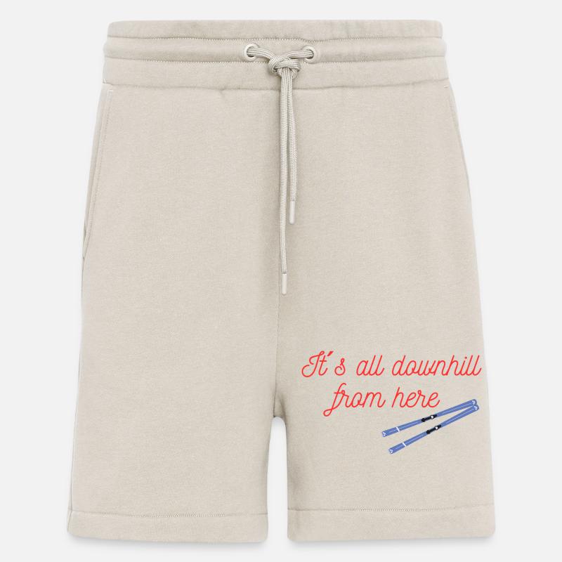 Von hier aus Ski Abfahrt - Shorts - made by SPREAD - WARM CLAY