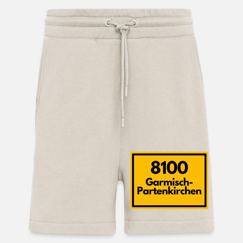 ANCIEN CODE POSTAL 8100 GARMISCH-PARTENKIRCHEN - Short bio décontracté fabriqué en UE - WARM CLAY