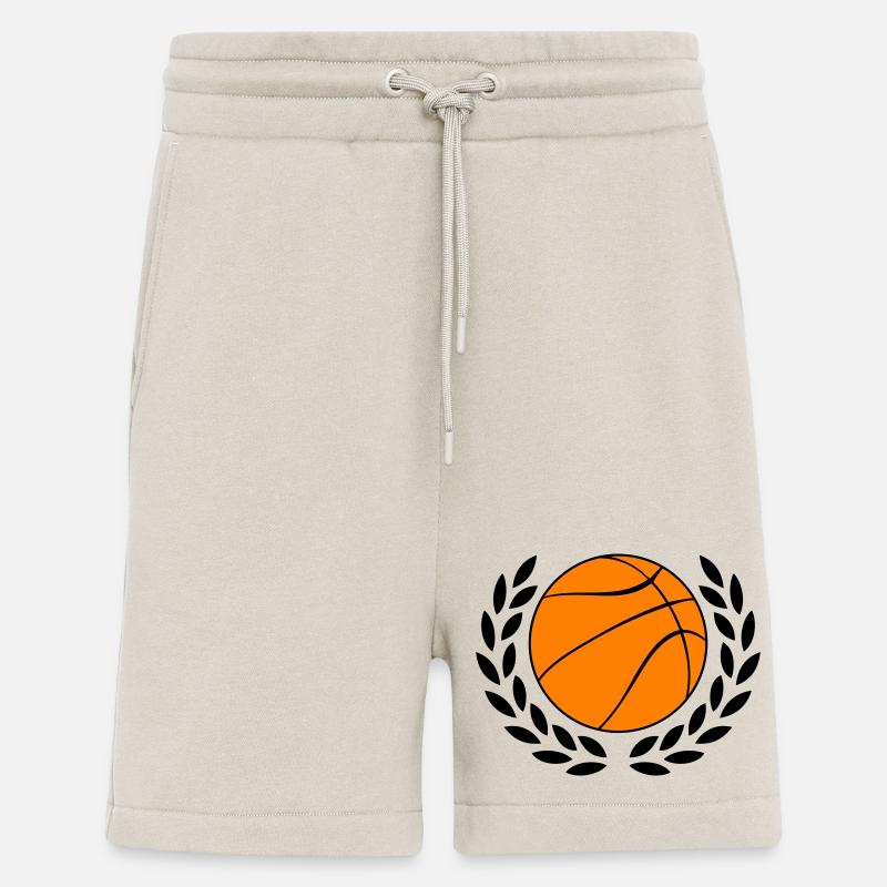 Basketball icon in bold orange - Shorts - made by SPREAD - WARM CLAY