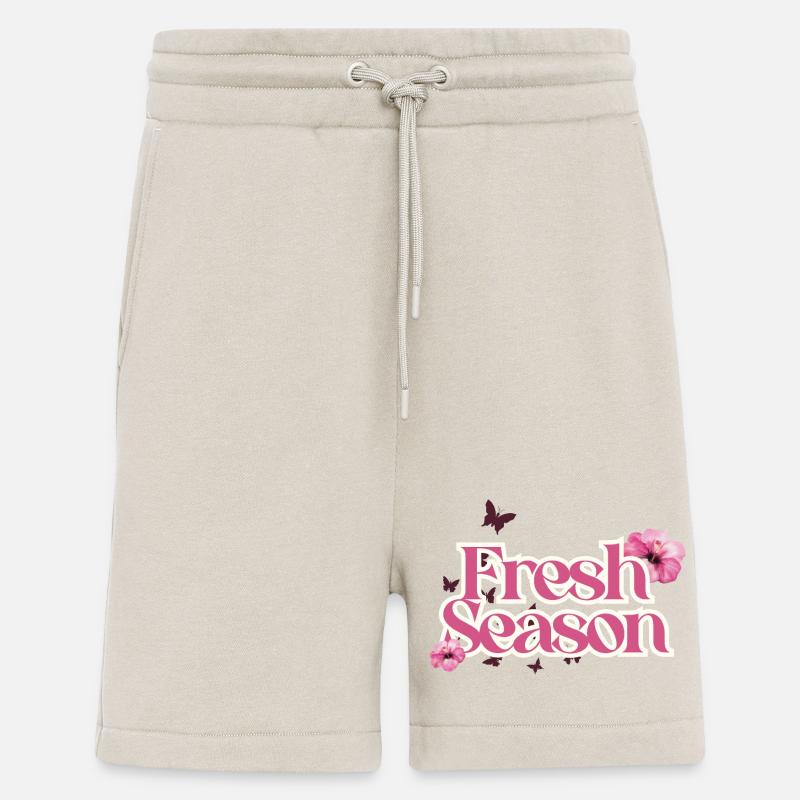 Frische Saison-Blumenschrift - Shorts - made by SPREAD - WARM CLAY