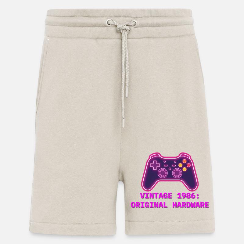 Neon Controller 1986 Retro - 40th Birthday - Shorts - made by SPREAD - WARM CLAY